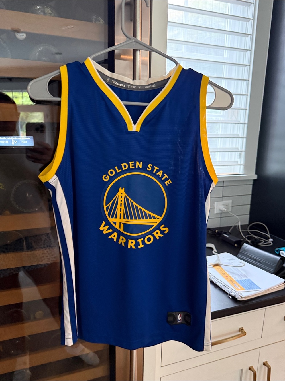 Fanatics Golden State Warriors Blue and Yellow Youth Jersey